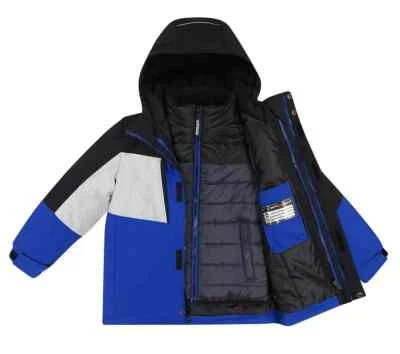 Chaqueta de Peso Pesado ZeroXposur Azul Multi Tracker Sistemas 3 en 1 para Niño-Talla L Nueva con Etiquetas Foto 1 de 4