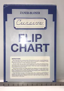 Kursives Flipchart Handschreibhilfe Lehrer Hausunterricht Schreiben versiegelt Zaner Bläser - Bild 1 von 4