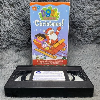 Dora the Explorer Christmas! VHS Tape 2002 Nick Jr Holiday 2 Episodes Cartoon - Image 1 of 4