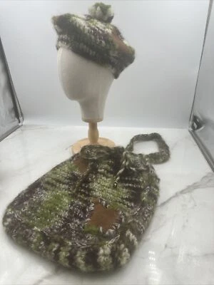 De Colección Betmar Gorra de Newsboy Nueva York Crochet Cuero Abuela Cuadrado Hippie Bolso Foto 1 de 4
