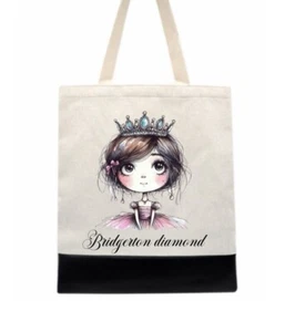 Bridgerton Princess Tasche Beuteltasche Leder und Canvas - Bild 1 von 1
