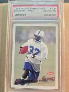 1999 EDGERRIN JAMES PACIFIC PARAMOUNT PSA 10 Rookie - Picture 1 of 2