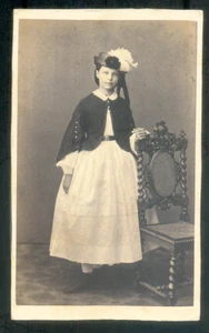 CDV H.Selle à Postdam Marie von Tümpling ,fille du Général Wilhelm von Tümpling - Picture 1 of 2