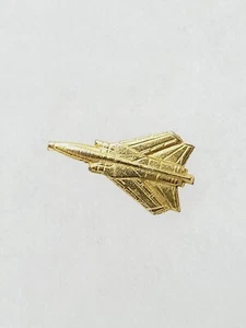 Fuerza Aérea de los Estados Unidos Militar Jet Fighter Corbata Tack Solapa Sombrero Camisa Prendedor Tono Dorado - Imagen 1 de 3