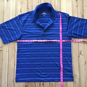 Kirkland Signature Performance Polo Golf Blue Pullover Shirt Medium M - Picture 1 of 5