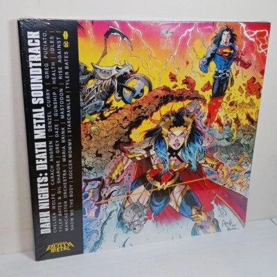 Dark Knights: Death Metal Soundtrack Yellow Double Vinyl  Spinefarm Records 2021 - Image 1 of 4