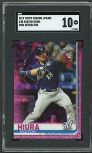 Topps Chrome Update Pink Refractor Keston Hiura Rookie RC #38 SGC 10 2019   - Imagen 1 de 2