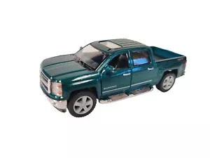 KINSMART 2014 CHEVROLET SILVERADO pickup scala 1:46 (VERDE) - Foto 1 di 7