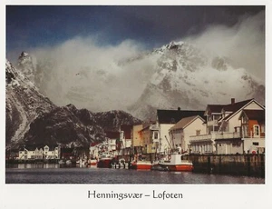 Postcard Norway Lofoten Henningsvaer Vjestfjord Nordland County MINT Unused - Picture 1 of 1