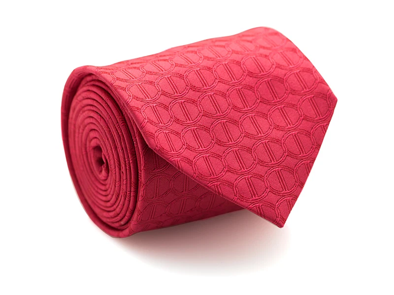 Nueva corbata Davidoff 100 % seda en color rojo con patrón de iconos precio de venta sugerido por el fabricante 160,00 USD Foto 1 de 1