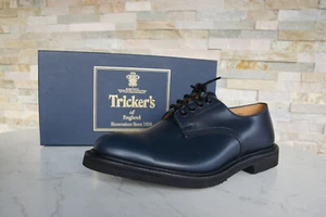Tricker's EU 40 UK 6 zapatos con cordones zapatos bajos Daniel azul NUEVO precio original 625 € - Imagen 1 de 7