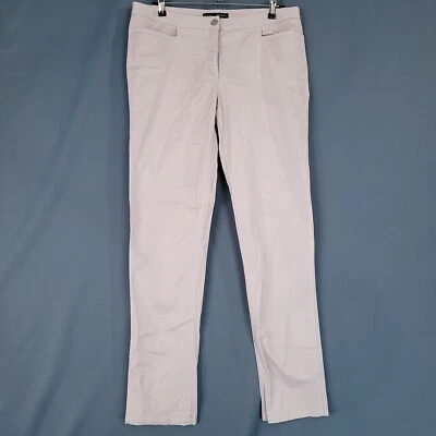 Yansi Fugel Women's Skinny Leg Casual Pants Mid Rise Ivory Size L (34 in) - Image 1 of 4