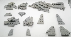 48 Light Grey LEGO Plates Lot (2450, 43722, 3936, 54384, 51739, And More) - Picture 1 of 1