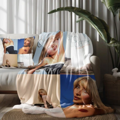 Throw Blanket and Pillowcase Set of 2，Sabrina Carpente Bed Couch Decor Gifts - Image 1 of 4