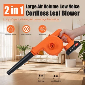 Electric Leaf Blower Cordless, Battery Powered Leaf Blower for Lawn Care - Picture 1 of 19