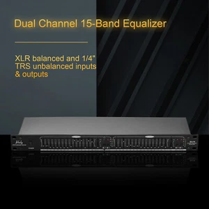 EQ-215 2-Channel 15-Band Equalizer 1U Rack Mount Stereo Graphic Equalizer U9Y2 - Picture 1 of 9