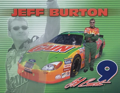 Jeff Burton 2002 Postcard Cover