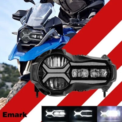 适用于宝马 R1200GS K50 ADV K51 车头灯 2013 - 2018 LED 车头灯高低光束 — 第 1/4 张图片