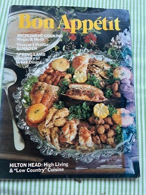 PRISTINE “BON APPÉTIT” MAGAZINE APRIL 1976 CONTENTS PHOTO - Image 1 of 3
