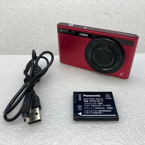 Panasonic Lumix DMC-XS1 16.1Mp Digital Camera 5X Zoom Red Tested Works - Picture 1 of 9