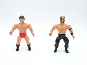 Figurine Rick Martel vs Hawk AWA Ufficiale ALL STAR WRESTLERS 1985 Remco Vintage - Foto 1 di 4