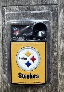 NFL Pittsburgh Steelers Plastic Hip Flask Collectible With Funnel 7 oz. NEW - Picture 1 of 2
