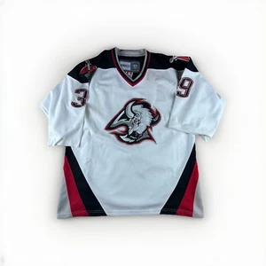 Dominik Hasek Buffalo Sabres CCM NHL Trikot Große 48 Fight Strap *lesen - Bild 1 von 9