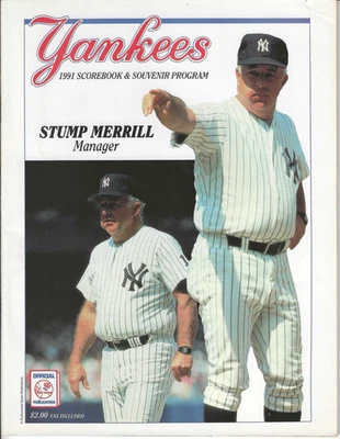 New York Yankees v Red Sox - 5/27-29/1991 - Official Game Program - AUTHENTIC - Image 1 of 4