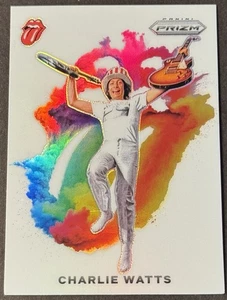 2025 Panini Prizm The Rolling Stones - Charlie Watts White Color Blast #4 SSP - Picture 1 of 2