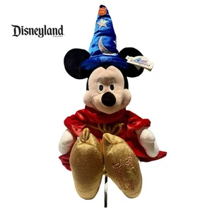 Peluche Disneyland Resort Topolino Stregone Fantasia 22" (NUOVO) con etichette! - Foto 1 di 9