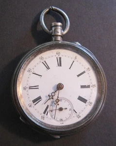 Vintage Cylindre Remontoir Oylindre 8 Rubis Taschenuhr - OHNE AUFZUGSVORBAU - Bild 1 von 5
