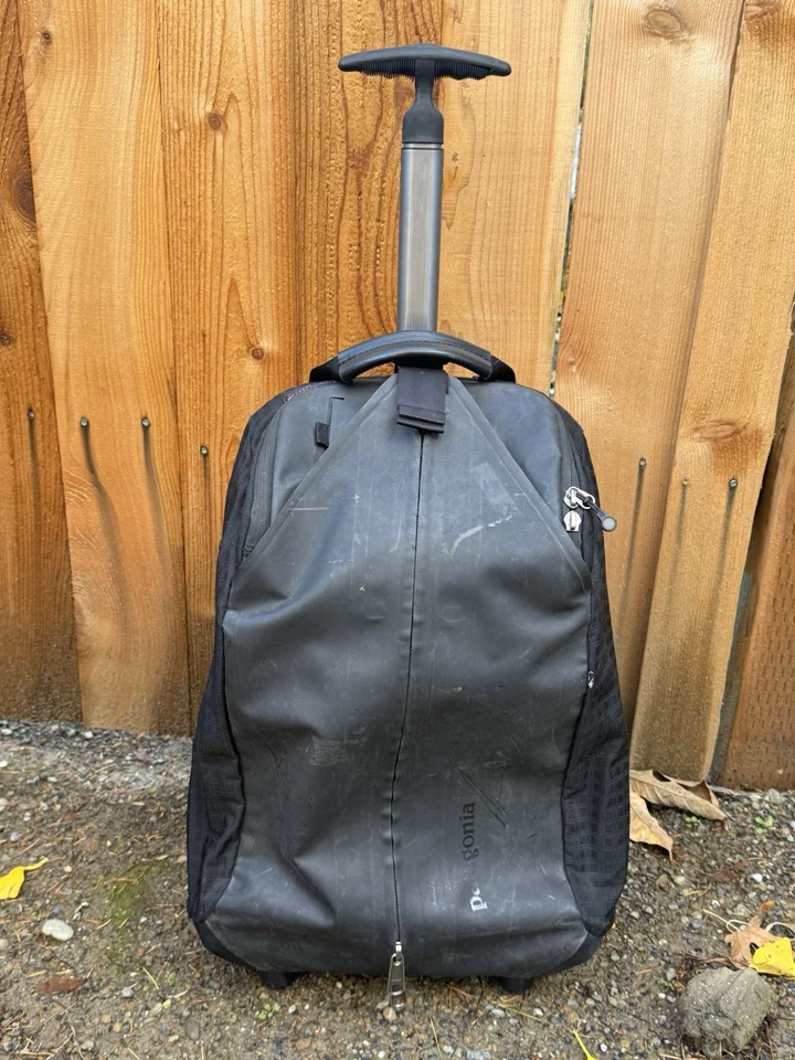 PATAGONIA Black  Weathershed Sultan Rolling Duffel Travel Luggage Suitcase Bag - Image 1 of 4
