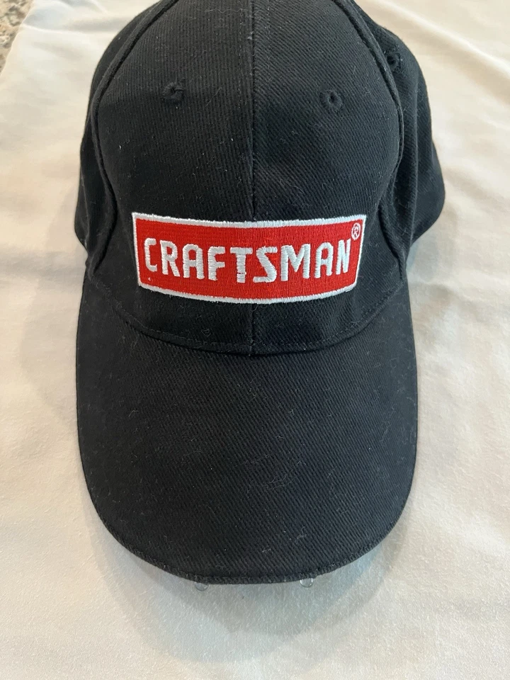 Boné de beisebol Craftsman Light Up preto alça ajustável traseira  - Imagem 1 de 4