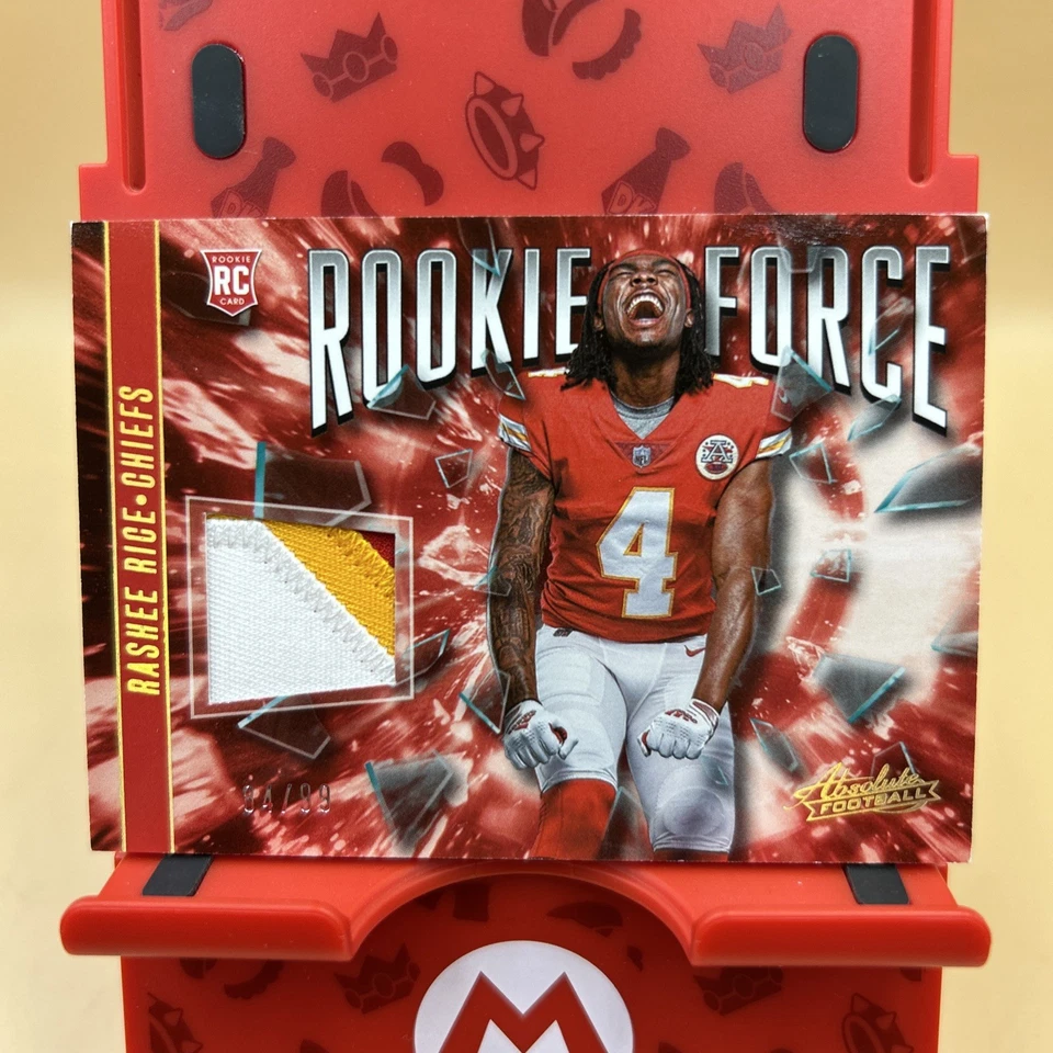2023 Panini Absolute Football Rashee Rice RC 84/99 Patch Rookie Force Chiefs - Image 1 of 4