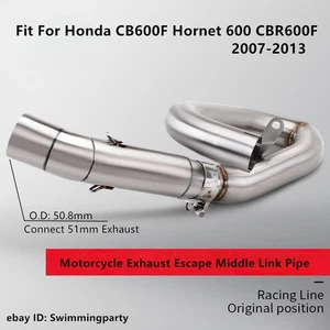For Honda CB600F Hornet 600 CBR600F Exhaust Escape Mid Link Pipe Slip 51mm - Picture 1 of 11
