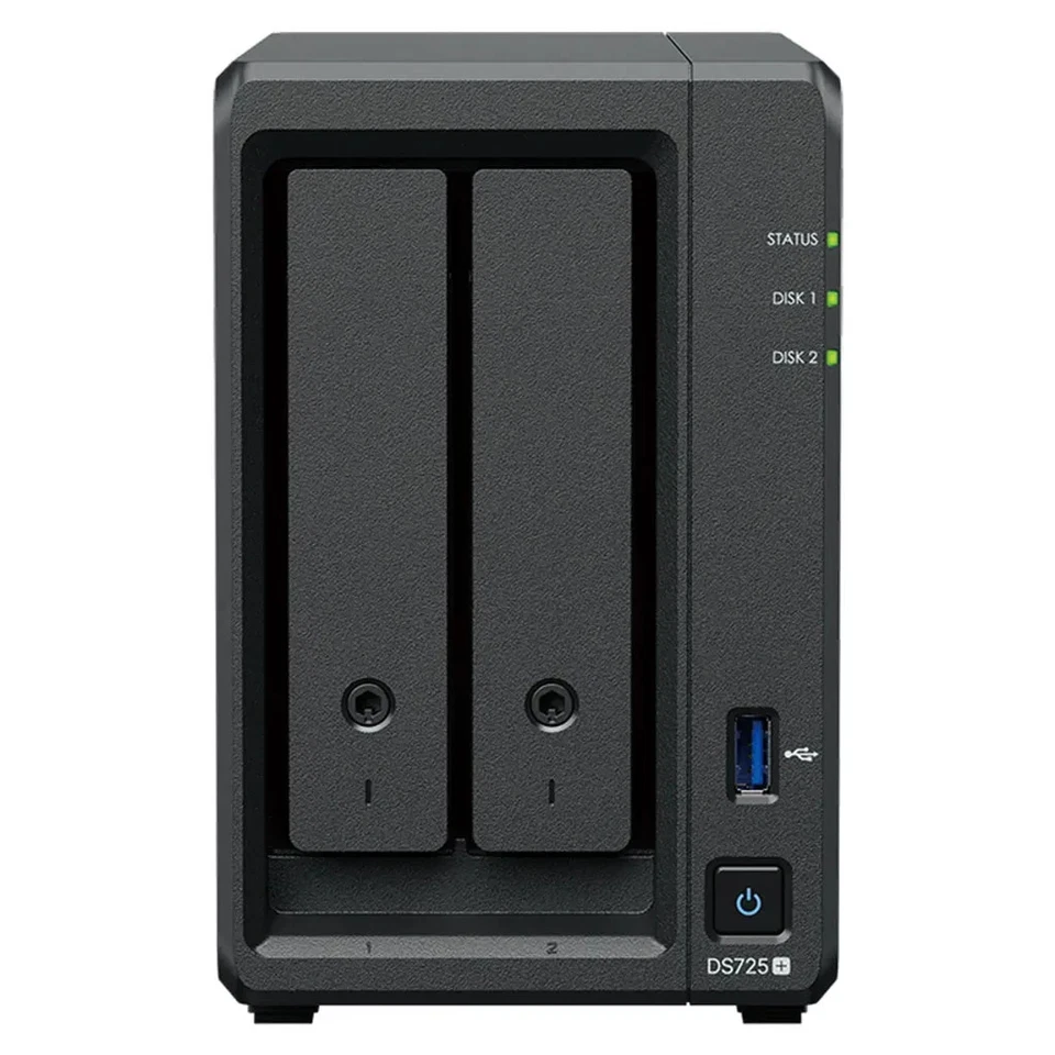 Synology DiskStation DS725 2-Bay 3.5" Diskless 1 x 1GbE 1 .5GbE NAS (Scal