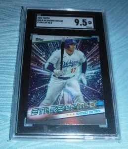 DODGERS SHOHEI OHTANI TOPPS BASEBALL CARD 2024 STARS OF MLB GRADED 9.5 MT - Bild 1 von 3