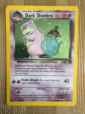 Pokemon TCG Dark Slowbro Team Rocket 12/82 Unlimited Holo Rare VLP - Image 1 of 2