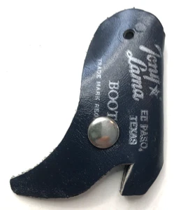 Vintage Schlüsselanhänger Stiefelform Leder Tony Lama EL PASO, TX - Bild 1 von 2