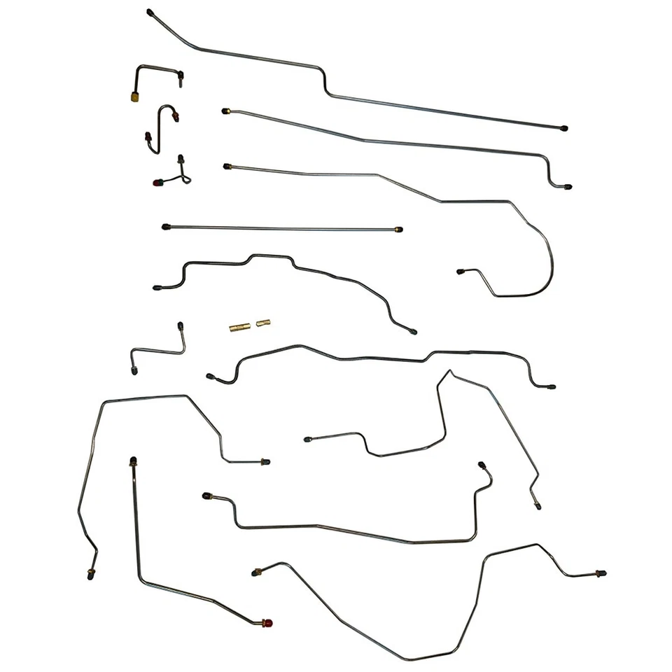 Chevrolet GMC K1500 1990-94 kit de línea de freno de cabina estándar y extendida de acero inoxidable Foto 1 de 4