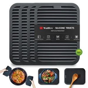 Trivets for Hot Dishes, Multi-Purpose Silicone Trivet, Heat Resistant Pot Hol... - Picture 1 of 8