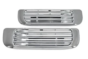 Chrome-Plated Ventilator Grill Cover Set for Isuzu 320 Forward / Giga Left/Right - Picture 1 of 4