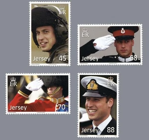JERSEY 2012 Compleanno Principe William - 30th birthday Prince William 4v - Picture 1 of 1