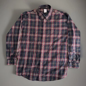 Brooks Brothers Herren 2XL Bügelfreies Button Down Langarm Hemd rot kariert - Bild 1 von 4