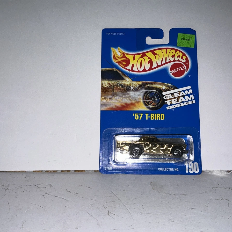 De colección Hot Wheels Gold '57 T-Bird #190 Gleam Team USADO Buen Estado Foto 1 de 4