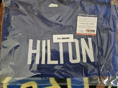 T .Y Hilton Signed Jersey (PSA Authenticity) - Image 1 of 2