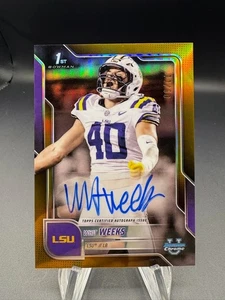 Bowman 2025 cromo U whit semanas automático #BCA-WW/50 - Imagen 1 de 2
