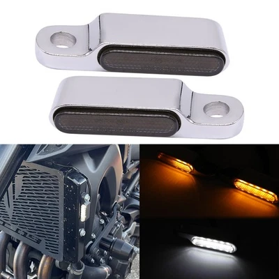 Manillar LED señales de giro intermitente luz de funcionamiento para Yamaha MT09 MT07 MT10 MT03 Foto 1 de 4