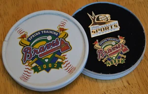 Atlanta Braves 2002 Spring Training TWO PIN SET Wide World Of Sports Complex - Picture 1 of 3