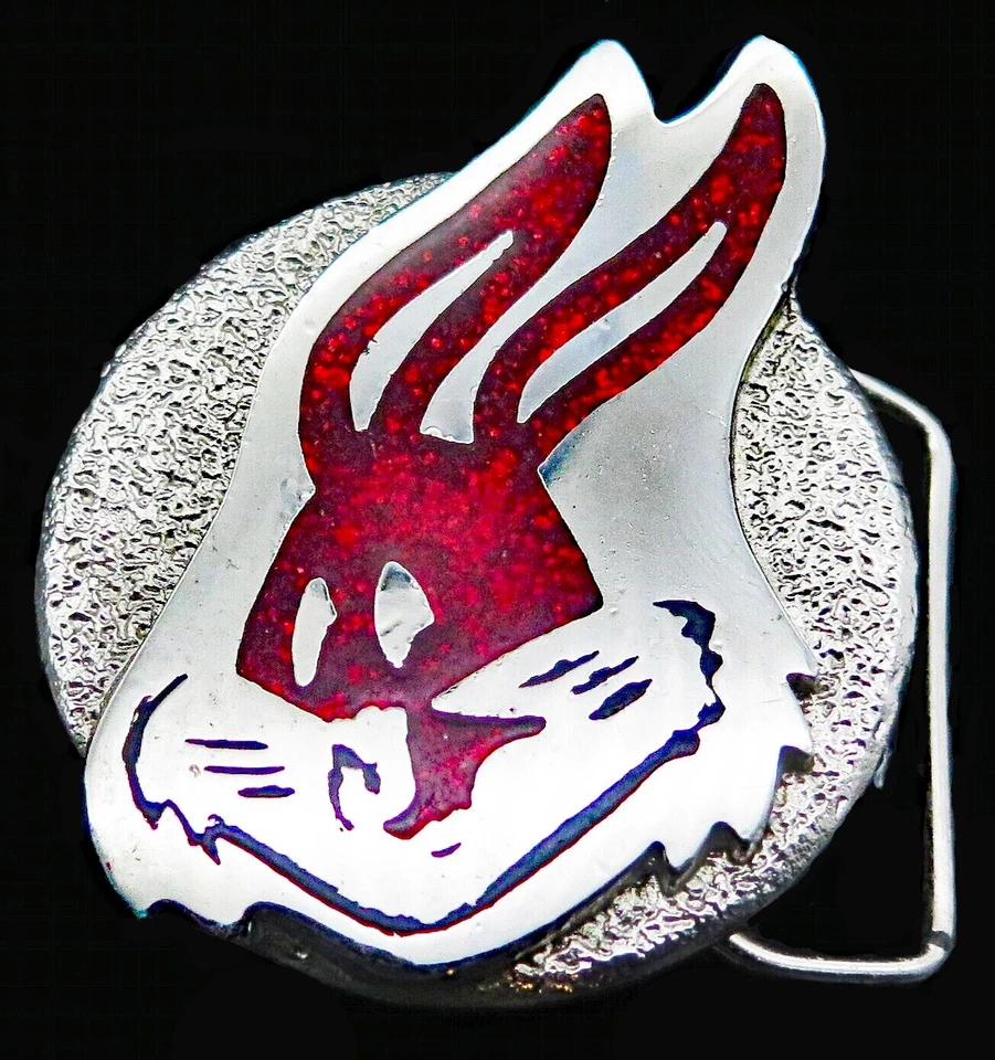 Hebilla de cinturón vintage de personaje de dibujos animados Bugs Bunny Rabbit Foto 1 de 3
